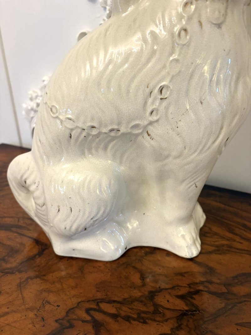 Large Pair of Antique Victorian Quality Staffordshire Dogs